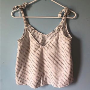 Striped Crop Tank Top